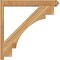 Ekena Millwork Merced Arts & Crafts Rough Sawn Outlooker, Western Red Cedar, 6"W x 40"D x 40"H OUT06X40X40MRC03RWR - alternate 4